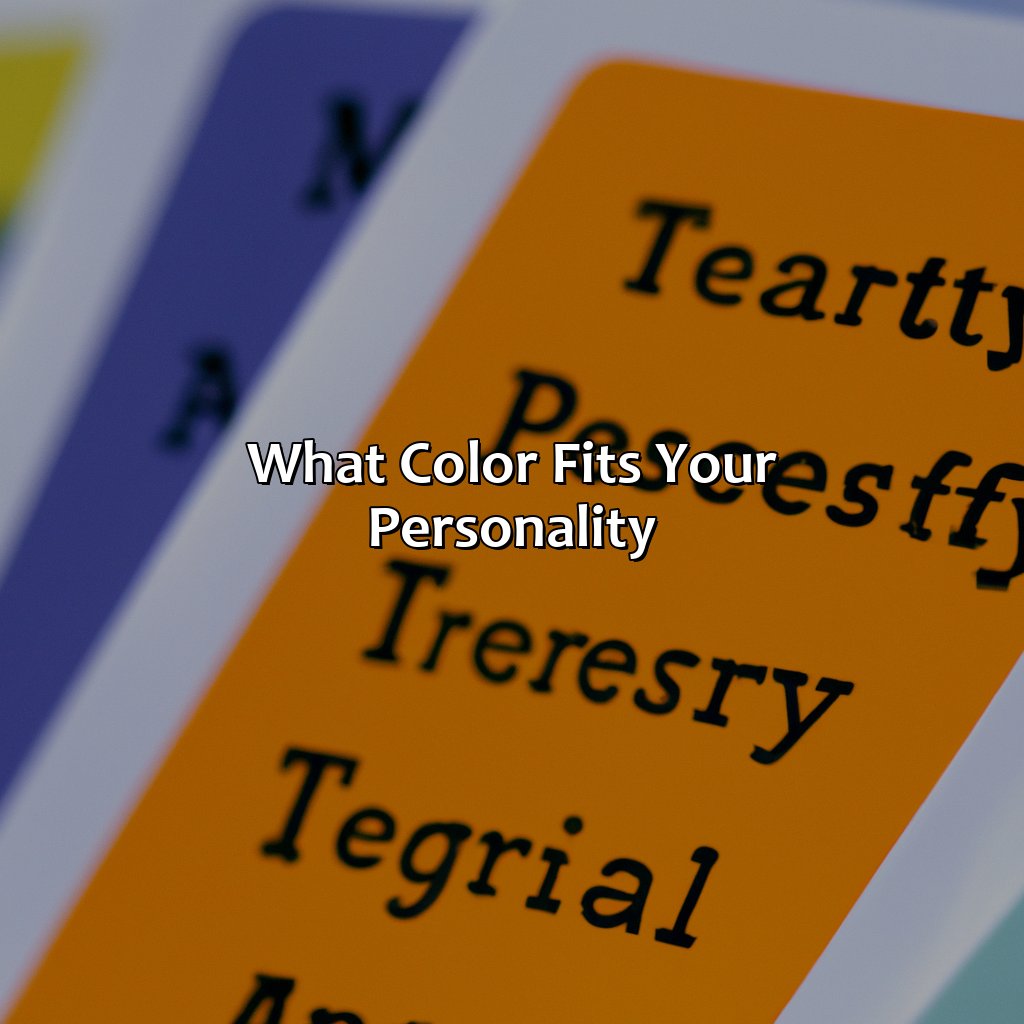 What Color Fits Your Personality  - If I Was A Color What Color Would I Be, 
