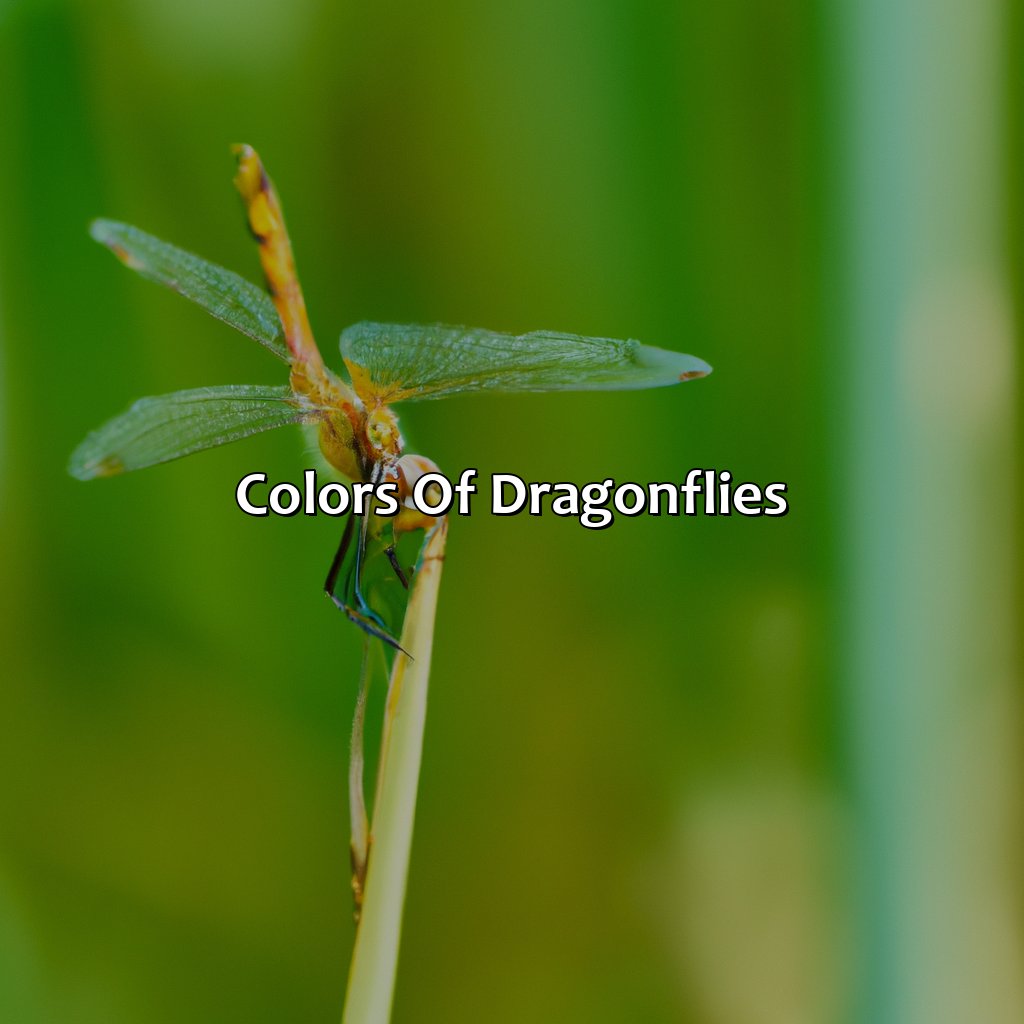 Colors Of Dragonflies  - What Color Are Dragonflies, 