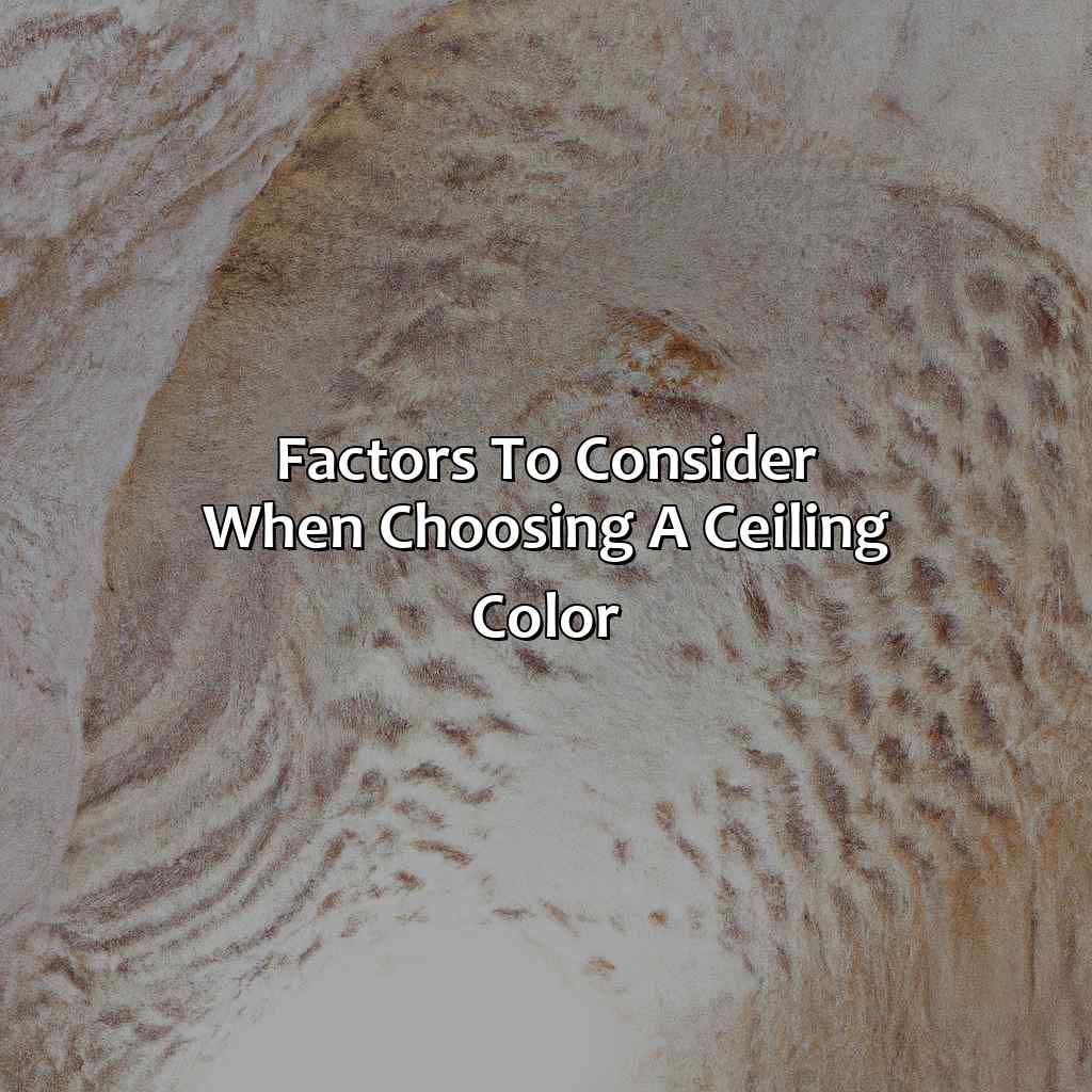 Factors To Consider When Choosing A Ceiling Color  - What Color Ceiling With Alabaster Walls, 