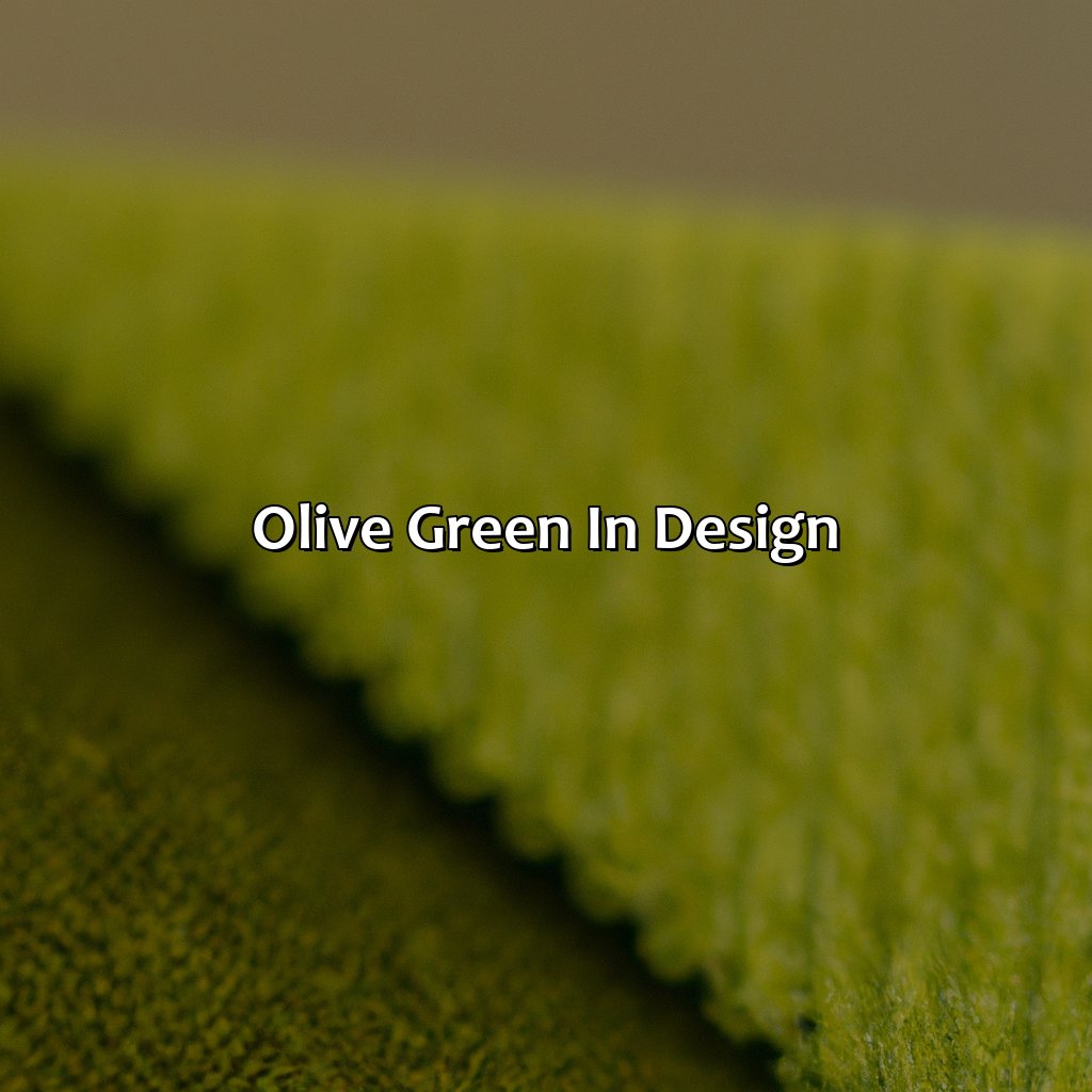 Olive Green In Design  - What Color Compliments Olive Green, 
