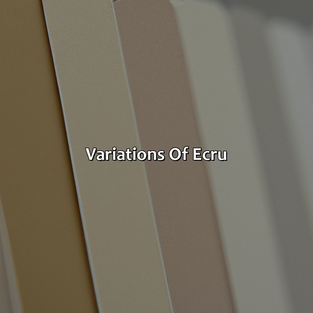 Variations Of Ecru  - What Color Is Ecru, 
