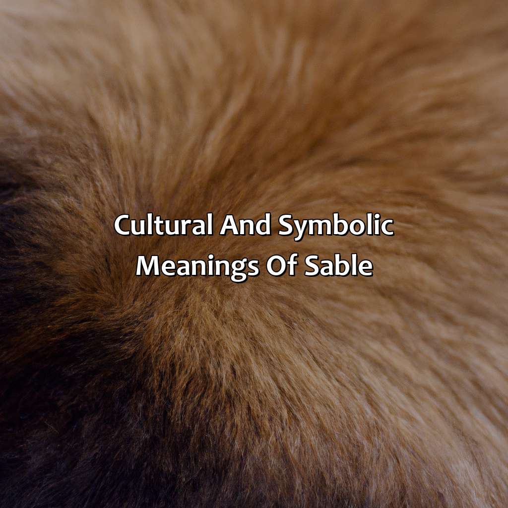 Cultural And Symbolic Meanings Of Sable  - What Color Is Sable, 
