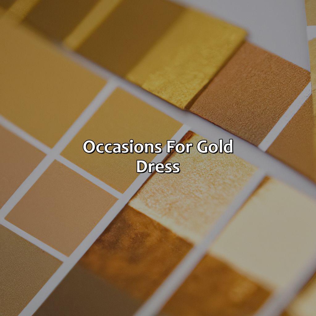 Occasions For Gold Dress  - What Color Matches With Gold Dress, 