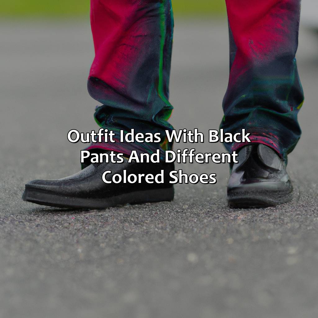 Outfit Ideas With Black Pants And Different Colored Shoes  - What Color Shoes With Black Pants, 