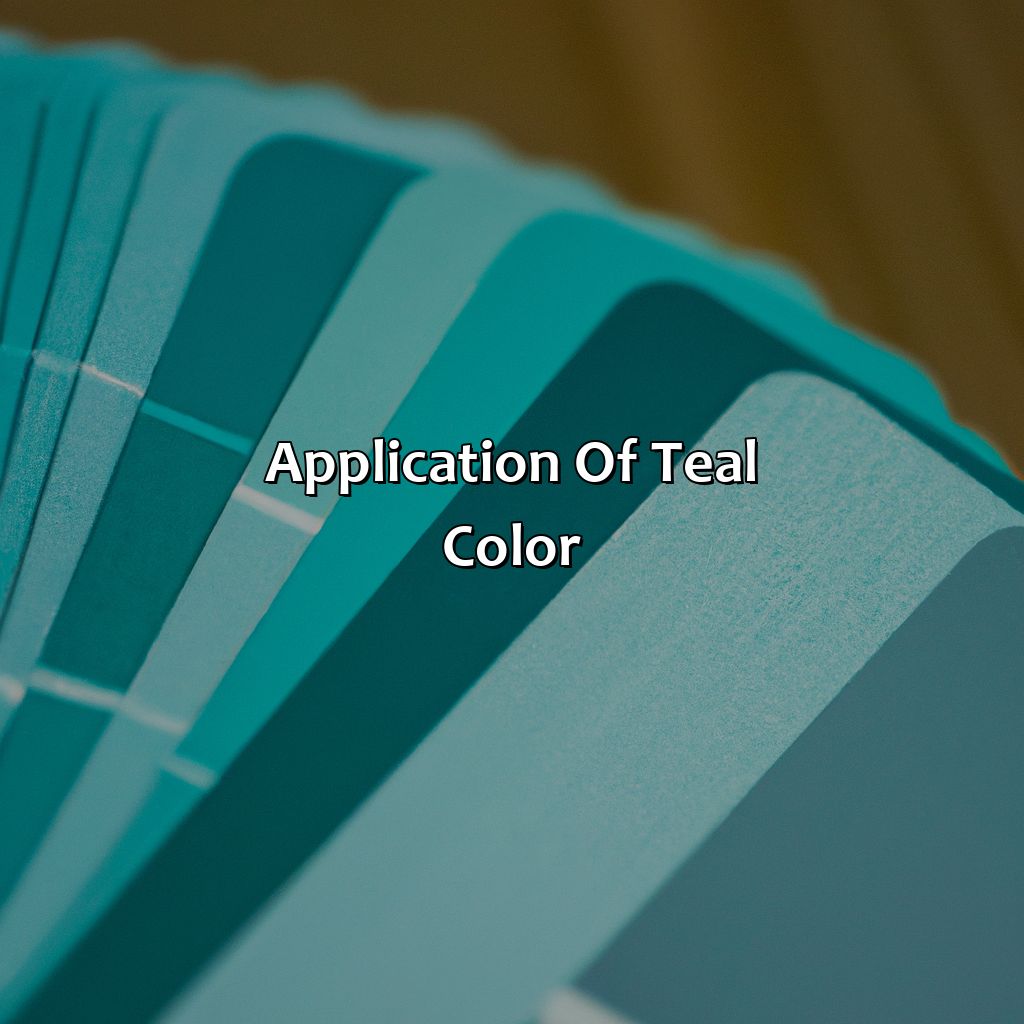 Application Of Teal Color  - What Colors Go With Teal, 