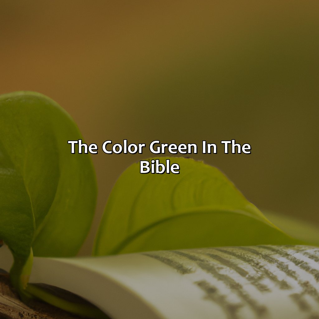 What Does The Color Green Mean Biblically Branding Mates